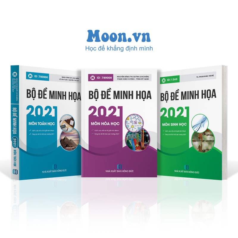 Combo 3 sách ID Luyện thi thpt quốc gia 2022 khối B: Tự học Toán Hóa Sinh